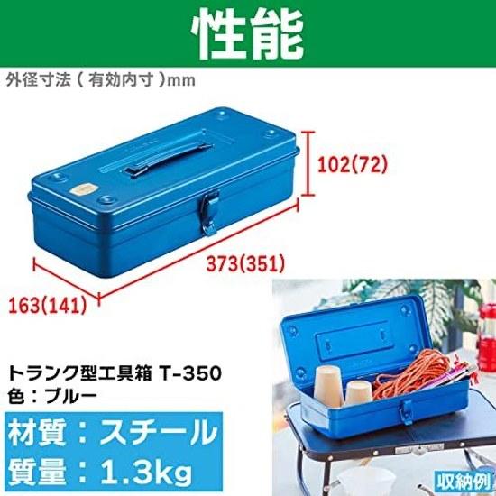 TRUSCO Trunk-type Tool Box Blue M T350
