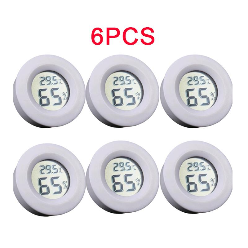 6~10PCS -50~ +70°C Mini Digital Thermometer Hygrometer Fridge Freezer Tester Temperature Tester Sensor Humidity Meter Detector
