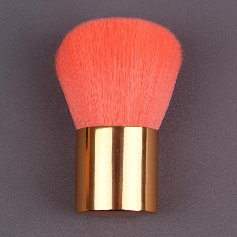 Large Kabuki Blush Brush with Mushroom Head for Loose Powder and Setting Makeup
