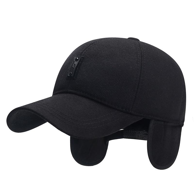 Men's Winter Warm Baseball Cap with Ear Protection - Ideal for Middle-aged & Elderly