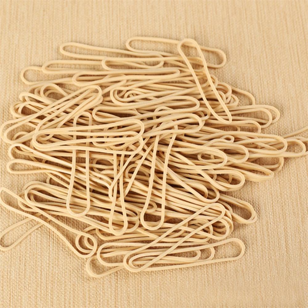 100 buc./lot benzi elastice de cauciuc colorate galbene, birou, acasă, inel industrial, suport pentru pachet de hârtie extensibilă, bandă de cauciuc