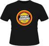 Men's Round Neck T-Shirt Double Diamond Beer Soft and Light Black