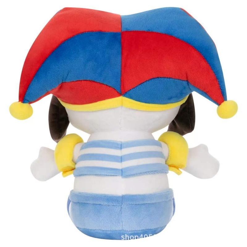 Nádherné plyšové hračky Pomni Jester z digitálního cirkusu, měkce vyplněná řada kreslených panenek, pro dospělé fanoušky, domácí dekorace, sběratelské dárky