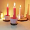 Multifunctional Striped Home Decors Mold Reusable Silicone Mold for Striped Candlestick Creation for Hobbyists