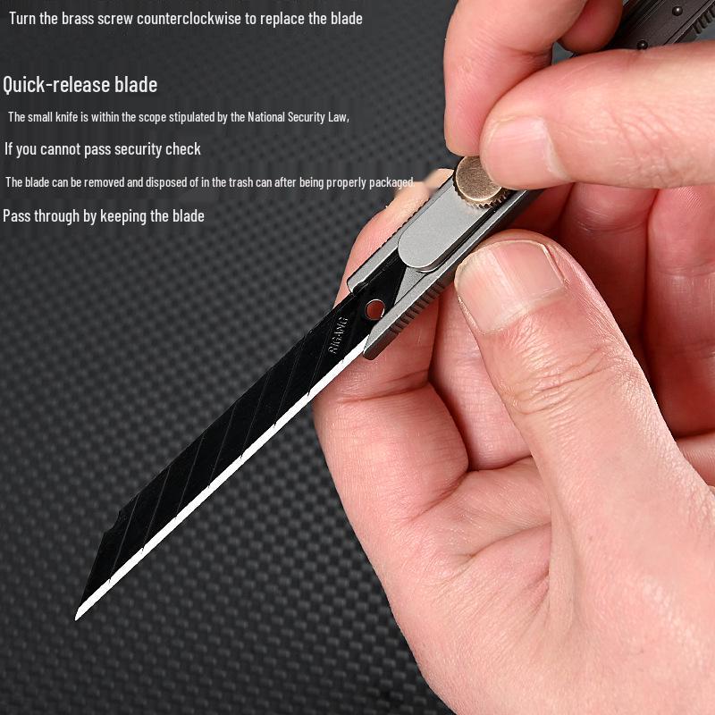 Titanium Alloy Utility Knife - Sharp Carving & Wallpaper Cutter for Office Supplies