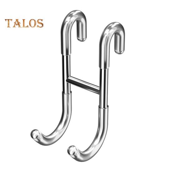 

Вешалка для полотенец, крючок для душа на стеклянную дверь, прочный, несущий нагрузку, простой монтаж, S-образный крючок для вешалки для халата в ванной серебряный