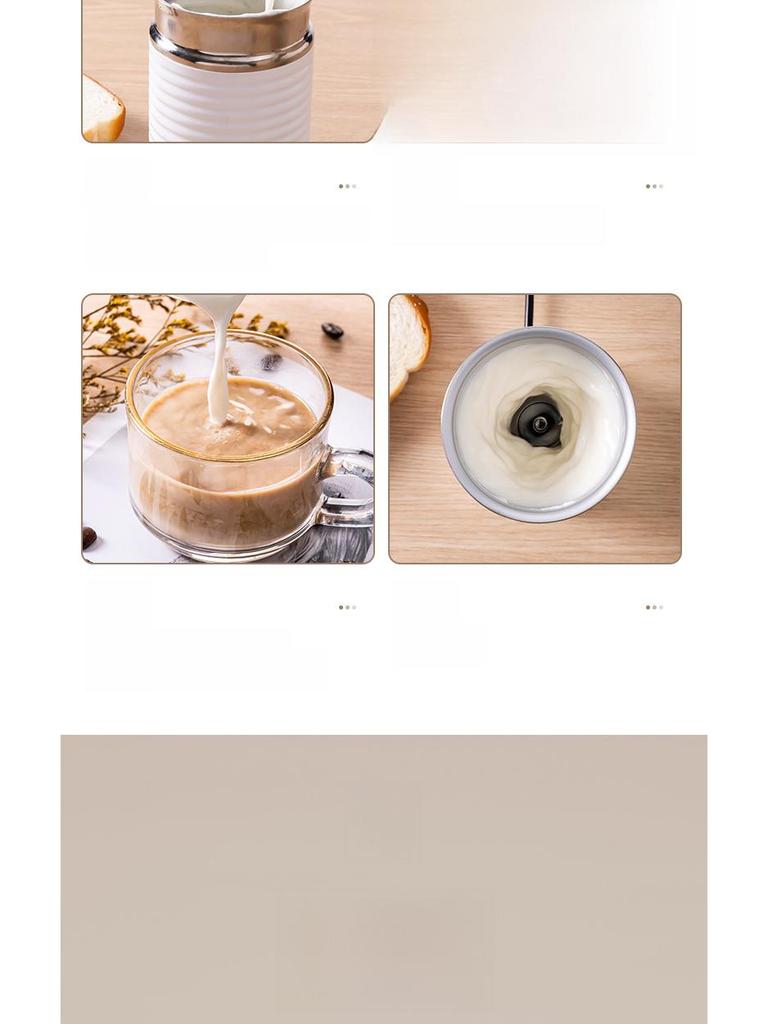 Automatisk elektrisk melkeskummer for varm og kald kaffe, latte art og husholdningsbruk