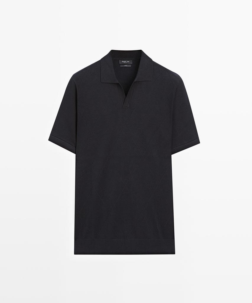 Masimodutti 100% Cotton Short Sleeve Polo Shirt