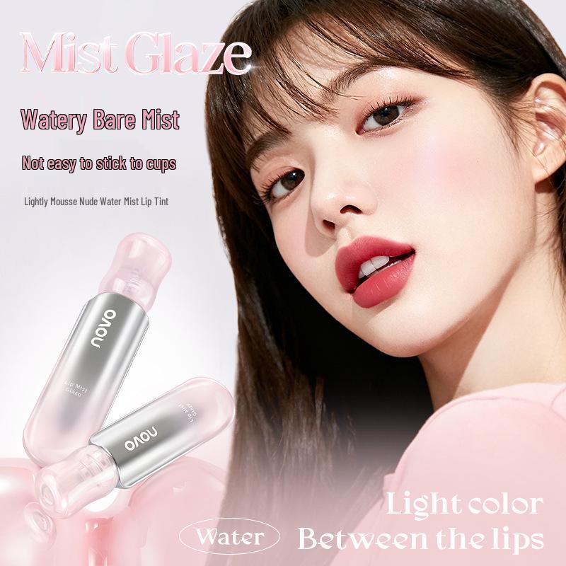 Novo Light Nude Water Mist Lip Glaze: Silky, smooth texture with natural, easy-to-apply color that brightens lips.