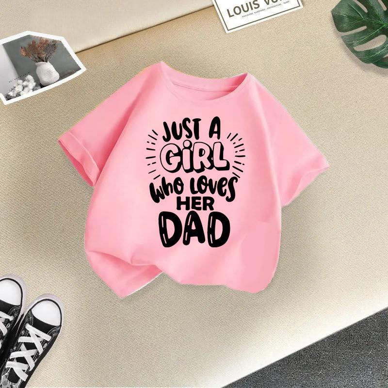 Children T-shirt 2-13Y Loose-fit Casual O-Neck Short-sleeve T-shirt Letter Printed Kids 100% Cotton Clothes Tops