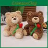 Cute Bear Rose Plush Toy Gift Girlfriend Festival Present Stuffed Fill Doll