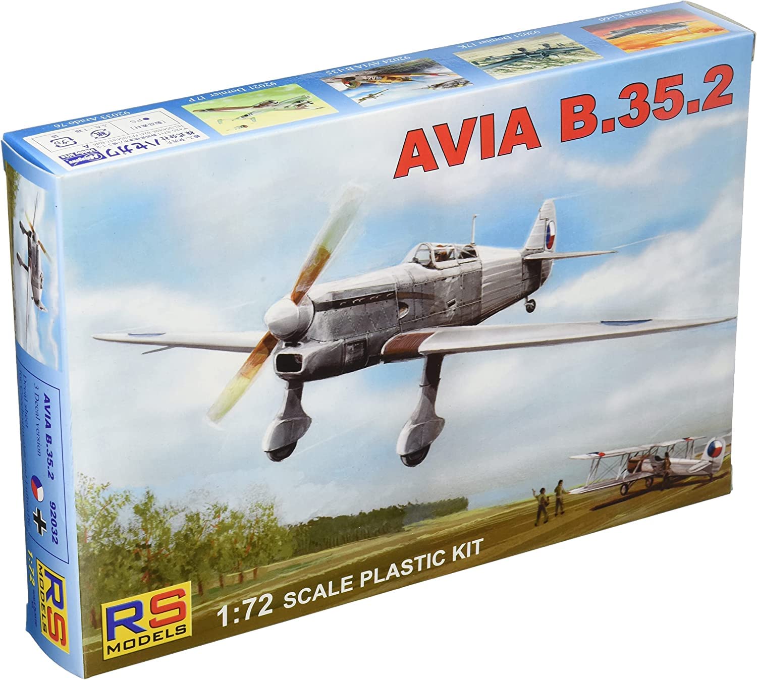 

RS Model 1/72 Czechoslovakian Army Avia B.35.2 Plastic Model 92032