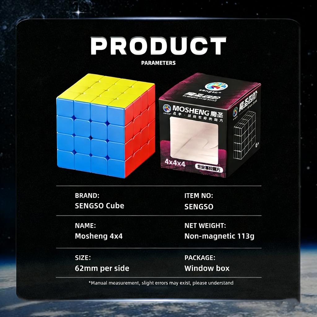 Mosheng Series 4x4 Magnetic Stickerless Cube  Color-Matching Puzzle Educational Toy