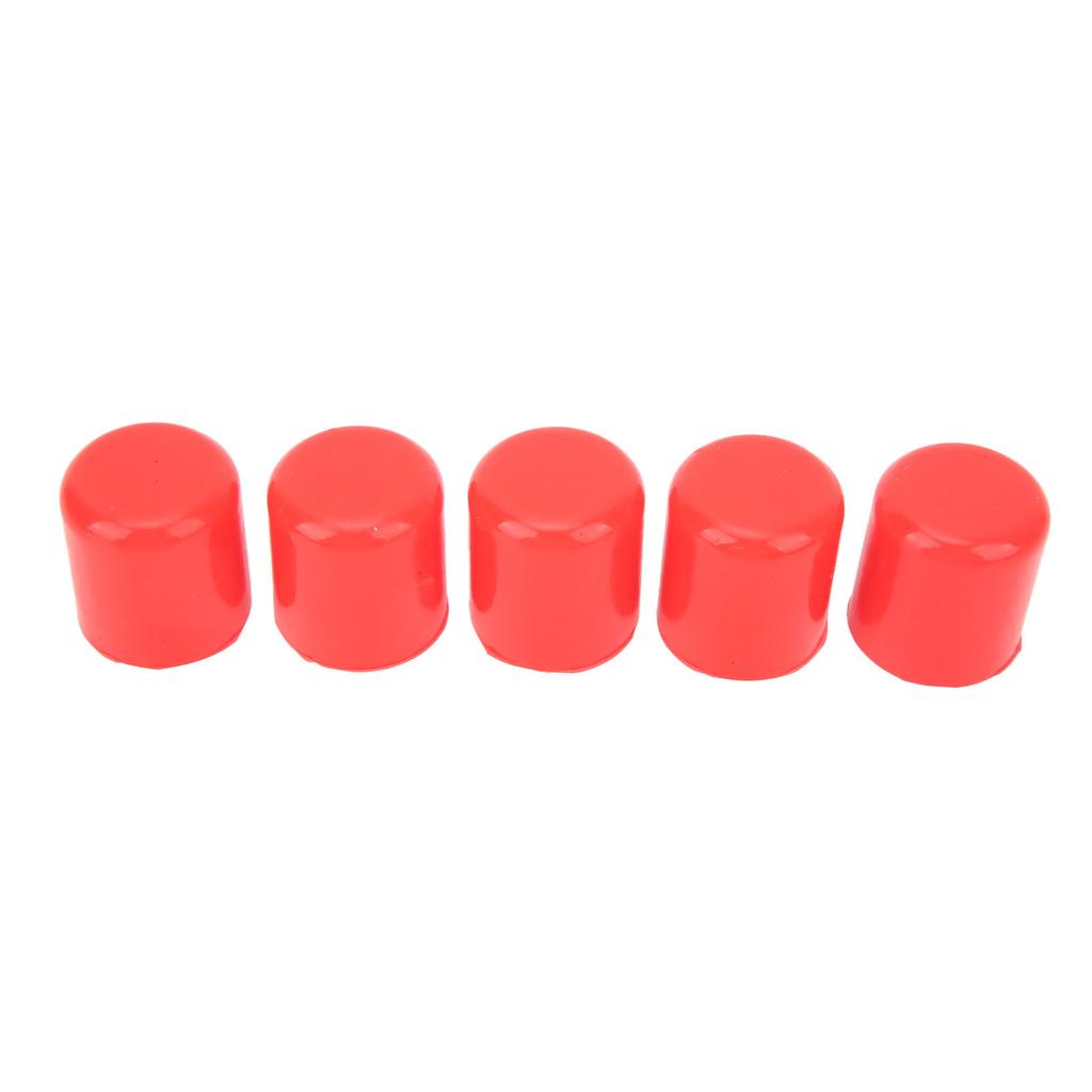 5 Pcs Intake Vacuum Hose Silicone Tube End Plug Cover Lanking Cap 25mm Inner Diameter Universal Fit for Car