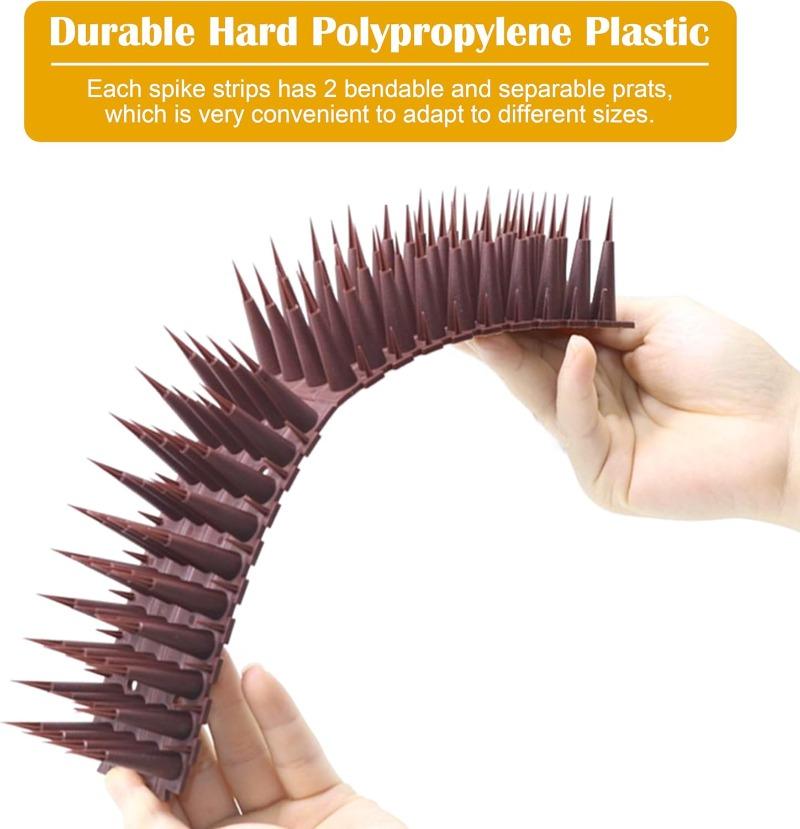 Plastic Bird Spikes Detachable Deterrent Burglar Pigeons Cat Repellent Spike Roof Fen Wall Outdoor Repeller Anti Climb Spikes