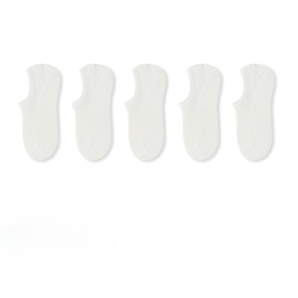 5 Pairs of Men's Summer Thin 7A Antiseptic and Deodorant Cotton Sweat Absorber Mesh Can Not Fall Off The Heel Socks