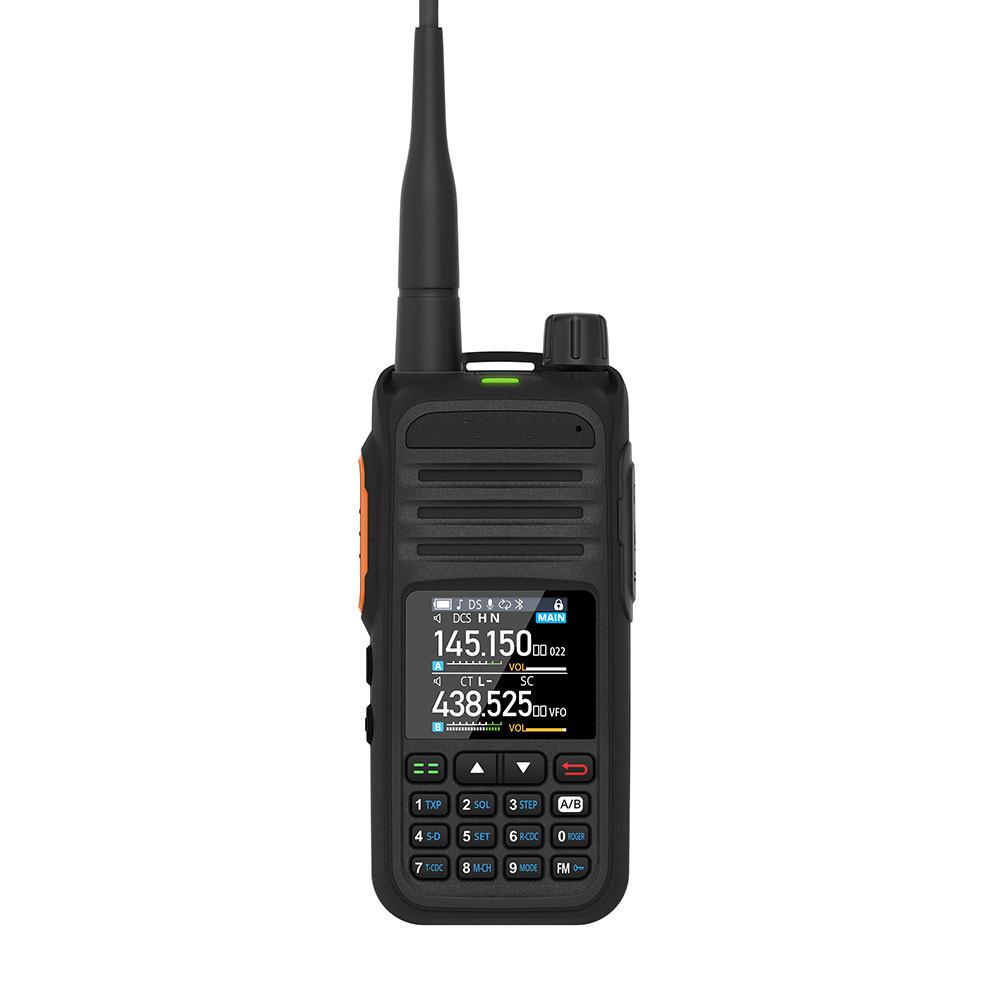 Fargedisplay UHF/VHF/AM/FM Radio Multibånds Walkie Talkie Håndholdt Sender/Mottaker
