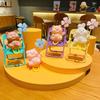 Adorable Cartoon Pig Windmill Plush Cute Car Decoration Creative Small Gift