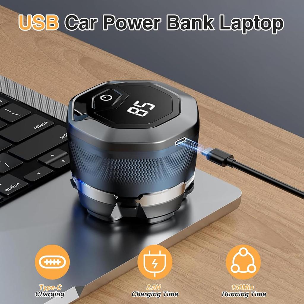 Tinsol Titanium Electric Head Shaver for Bald Men 6D Magnetic Razor Hair Trimmer Rechargeable LED Waterproof Face Hair Cutting