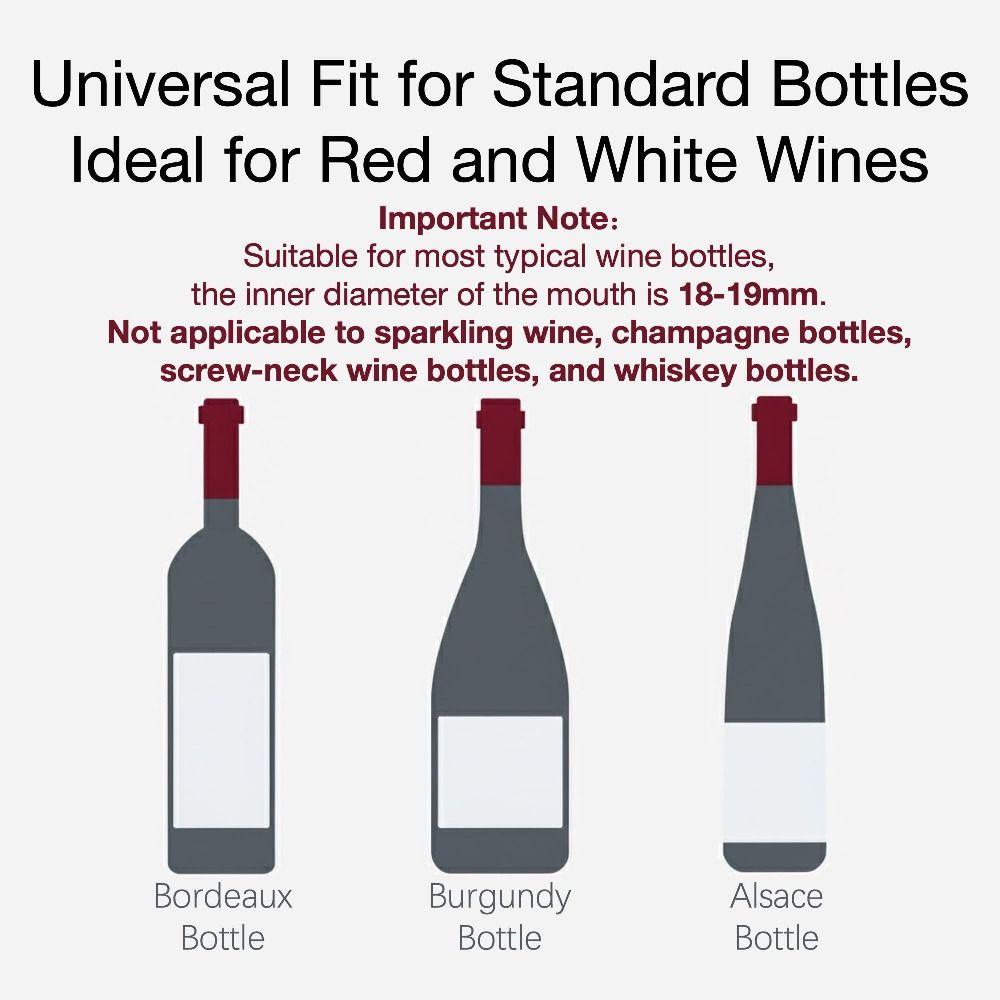 3Pcs Vacuum Champagne Bottle Stopper Leak Proof Sealed Bottle Stopper Wine Bottle Plug  Kitchen Use