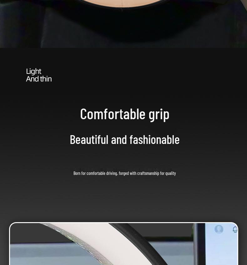 AION UT I60 Nappa Leather Steering Wheel Cover