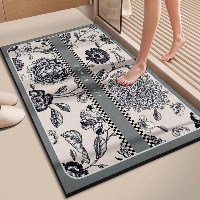 

Диатомовая грязь абсорбирующий коврик для пола ванная комната ванная комната дверь ванной комнаты вход нескользящий коврик для ног ванная комната туалетный ковер 40X60cm 15.7X23.6in