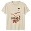 You Make Me Happy Serotonin TShirt Chemistry Formula Science Lover Gift
