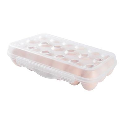 Plastic 12/18 Grids Egg Tray Transparent Snap-on Egg Fresh-keeping Case Stackable Anti-collision Fridge Egg Organizer Kitchen
