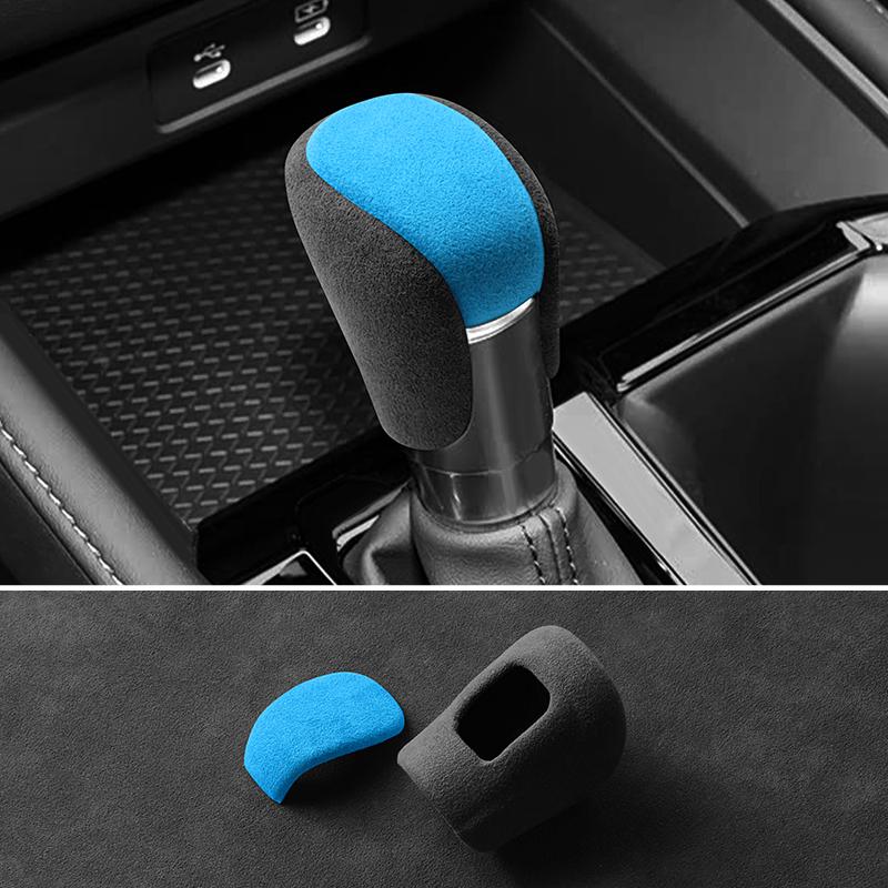 Made of Alcantara For Honda Accord / Civic / CR-V / HR-V Car Gear Shift Knob Change Lever Boot Cover Interior Tuning Accessories