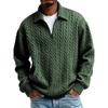 Half Zipper Sweatshirt Men Spring Autumn Turn Down Collar Pullover Hoodie Loose Casual Pull On Sweatshirts
