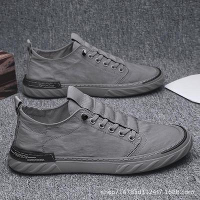 2025 Ademende Heren Trendy Koreaanse Stijl Casual Canvas Schoenen