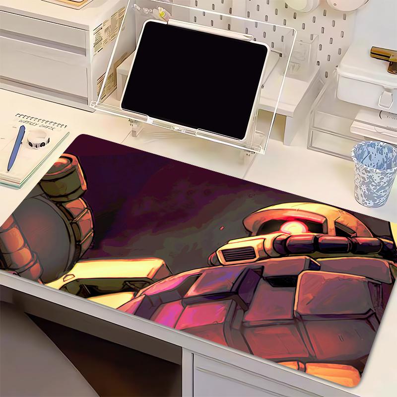 Mouse Pad Mechanical Warrior Ggundam Zzaku II Anime Xcm Computer XXL Mousepad Gaming Tablet Varmilo Keyboard Pad Mausepad