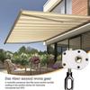 Outdoor Crank Gear Drive Awning Worm Gear Yard Lawn Balcony Patio Aluminum Alloy Awning Gearbox Canopy Accessories