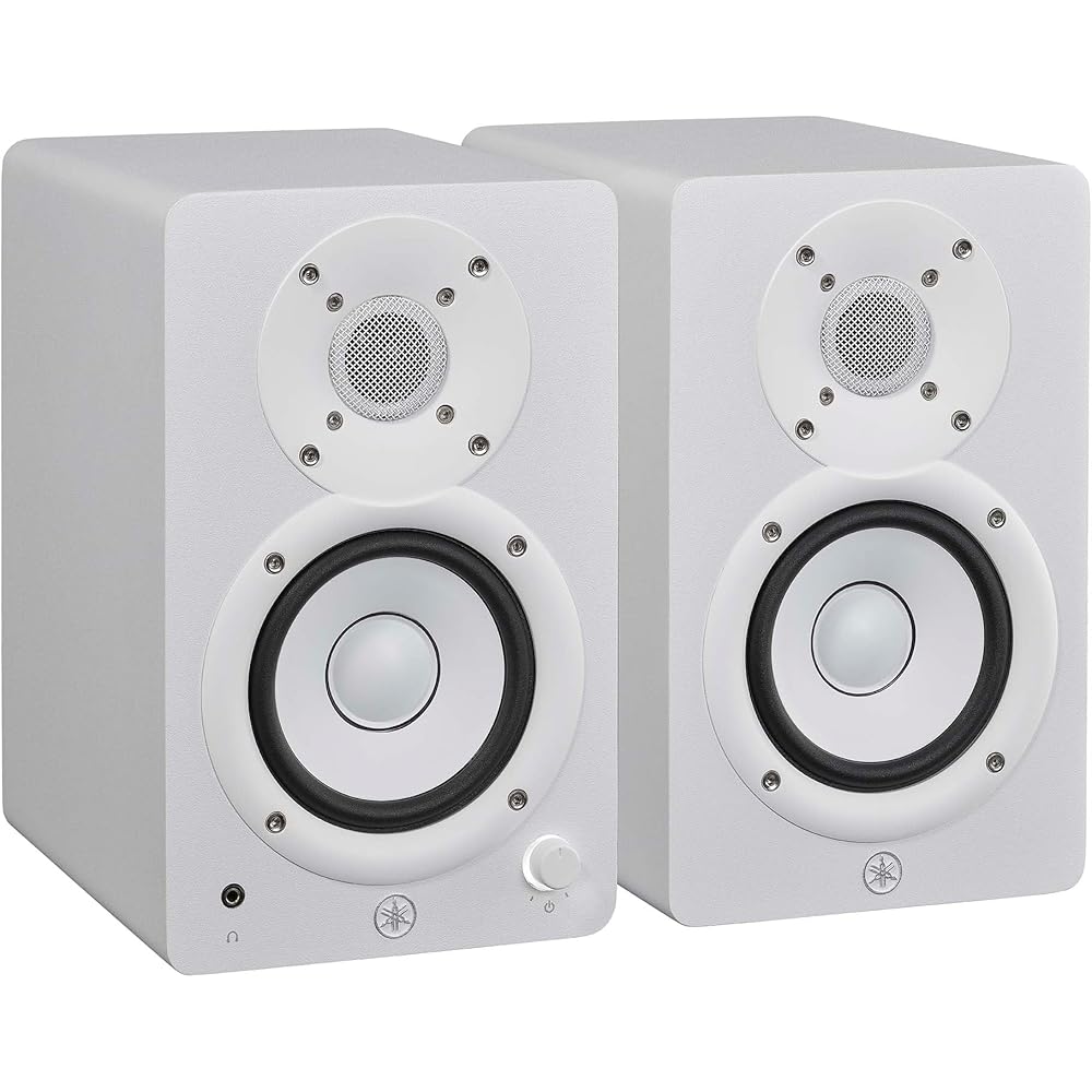 YAMAHA YAMAHA Powered Studio Monitor Speaker Pair Compact White HS4W