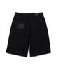 CRITIC Lettering Bermuda Pants Black