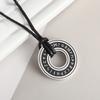 Stainless Steel Witchcraft Pentagram Necklace for Men Jewish Hebrew Four Letter Solomon Pendant Rune Amulet Jewelry
