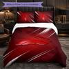 Set Biancheria da Letto 3 Pezzi in Microfibra con Motivo F1 Decorativo Copripiumino per Camera da Letto Uso Domestico