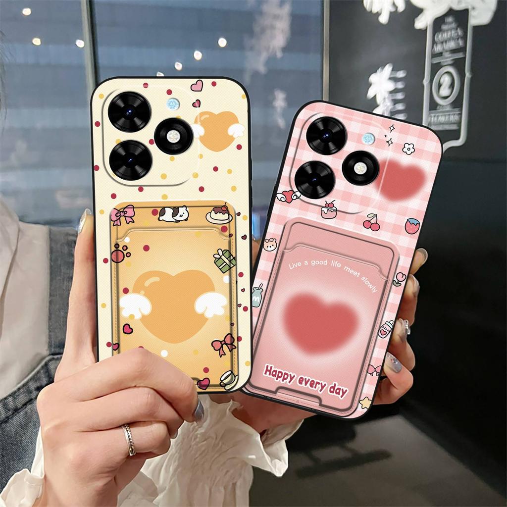 Card Sleeve Full Wrap Phone Case For Tecno Spark Go 2024/Spark20C/BG6/POP8 Graffiti Waterproof Silicone Anti-knock TPU