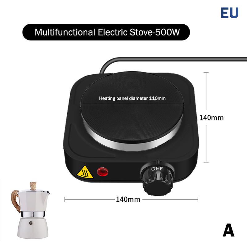 Tragbarer Kochfeld 500/1000W Elektrischer Herdplatte Kochfeld Arbeitsplatte 5 Leistungsstufen Multifunktionsherd Für Teekaffeemaschine