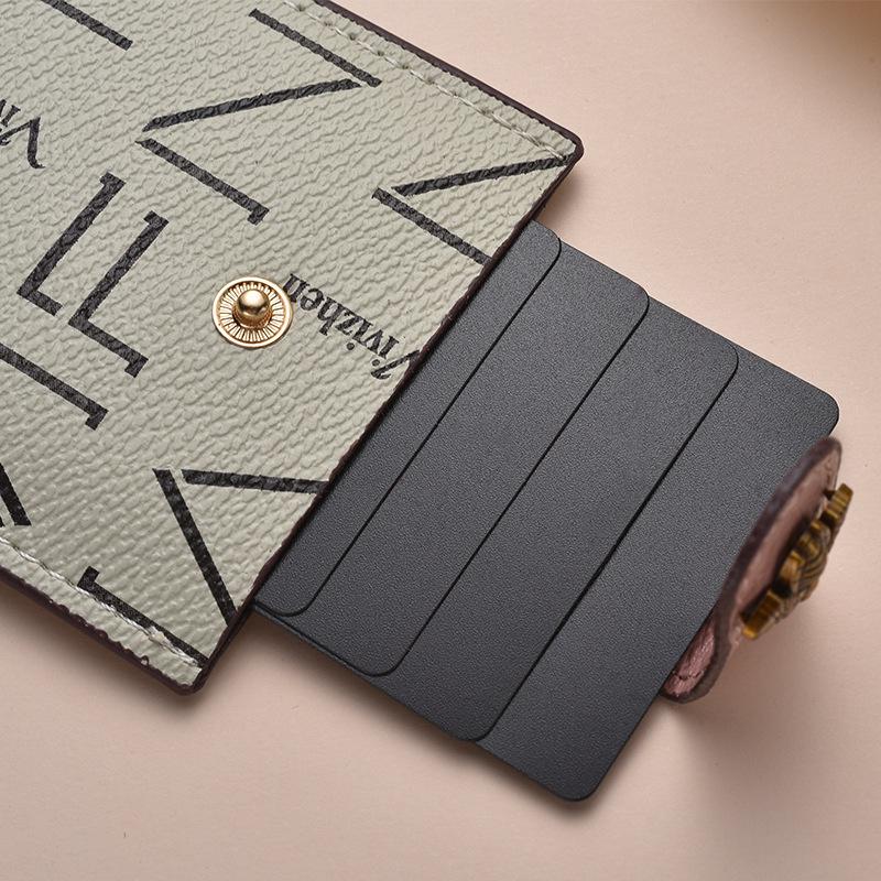 Women's Ultra-Thin PU Card Holder - Elegant & Trendy Mini Credit Bank Card Organizer