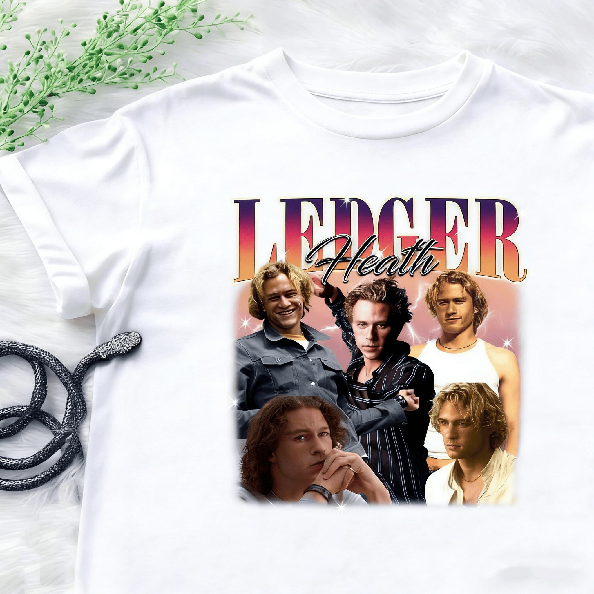 

Heath Ledger TShirt 2026 Summer New Unisexs Womens Luxury Fashion Casual Cotton Oversized Tshirt Street Y2K Unisexs Tshirt 4XL