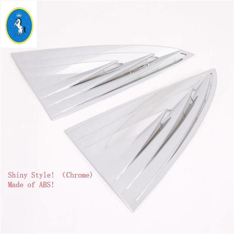 Rear Louver Shutter Spoiler C Column Triangle Wing Window Protect Cover Trim For Tesla Model 3 2018 -  Accessories Exterior