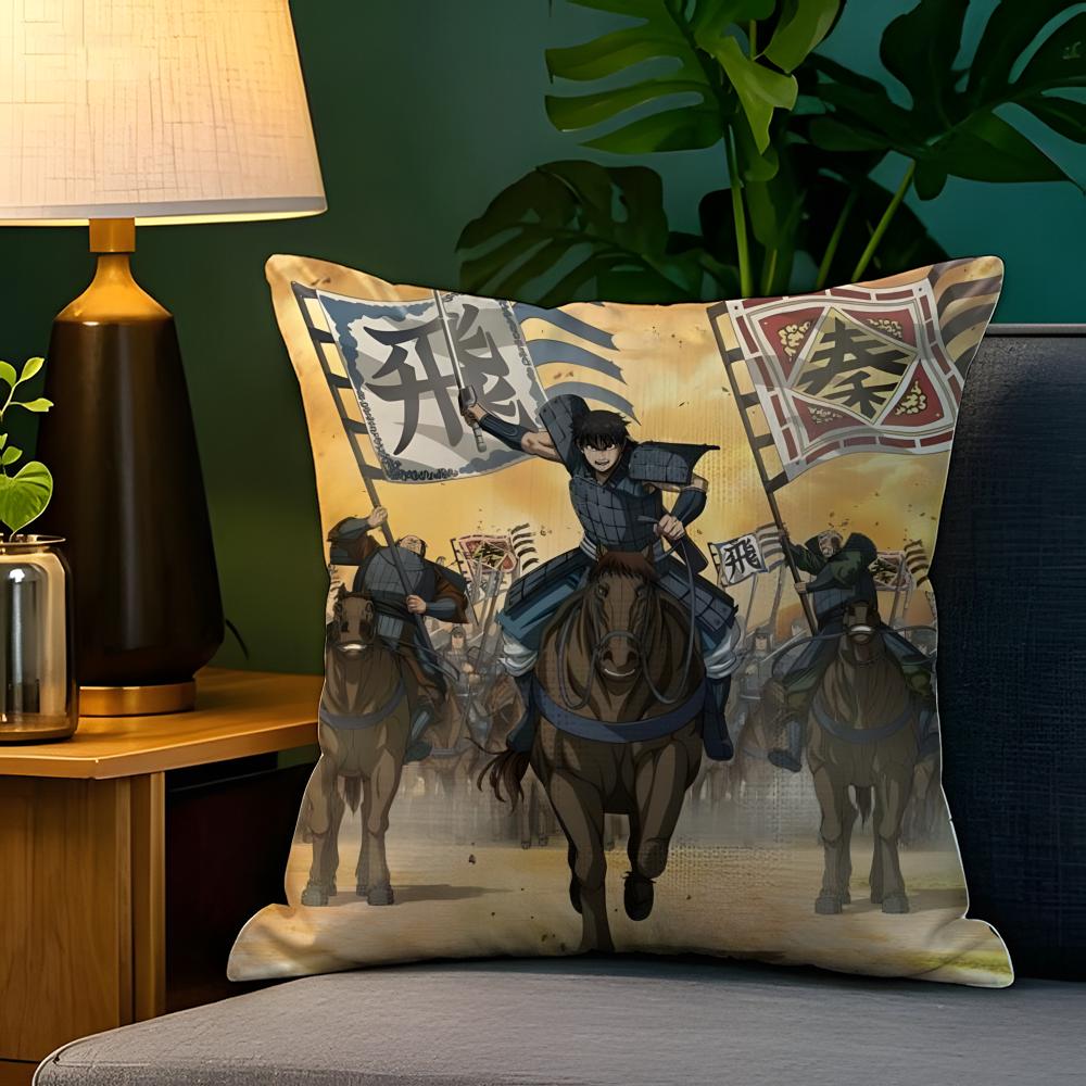 Comic Cartoon Kingdom K-Kingudamu 2 Pillow Case Natural Linen Pillow Case Double-Sided Decor Sofa Pillowcase Home Decor