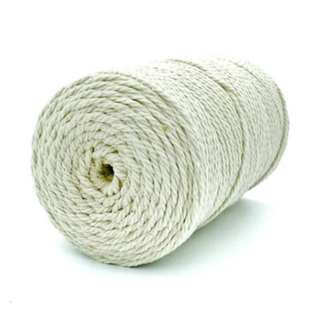 Baumwoll-Makramee-Schnüre Hellgrün 219 Yards lang 0,1 Zoll Durchmesser Weiche Strapazierfähige Baumwoll-Makramee-Kordel für DIY-Dekoration