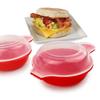 2 ks Easy Eggwich Mikrovlnný vařič vajec Vejce Hamburg Omeleta Nástroj na výrobu PP Ruční lis na burgery Nástroj na výrobu burgerů Hamburger Pattie