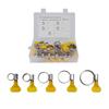 25PCS 8MM-32MM Key Type Adjustable Stainless Steel Hose Clamp Pipe Clamp