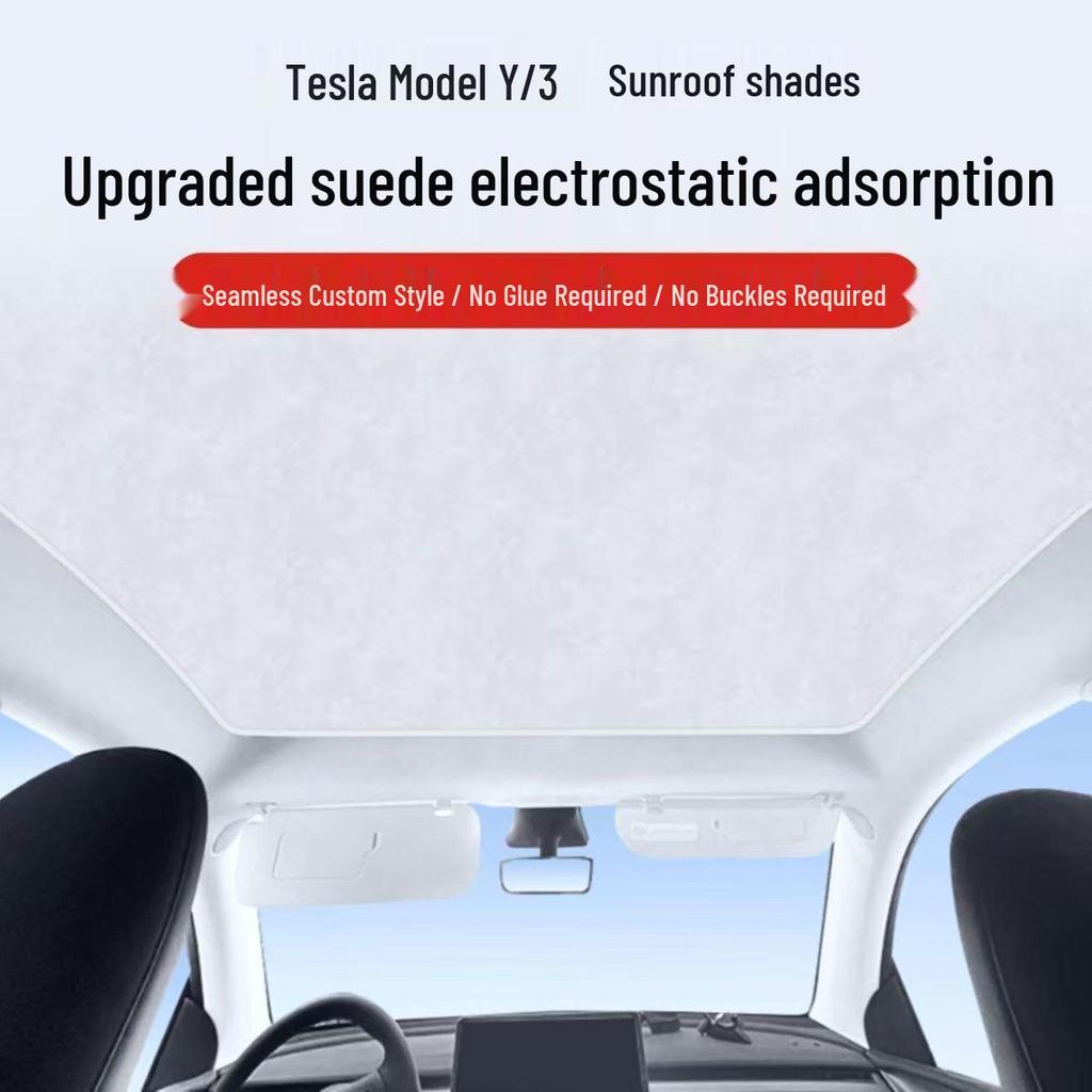 Electrostatic Sunshade for Tesla Model 3/Y Roof