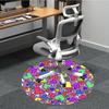 1pc Heart Print Chair Carpet for Office, Soft Flannel Throw Mat, Perfect for Office,Holiday Party Decoration Choice yy251113096