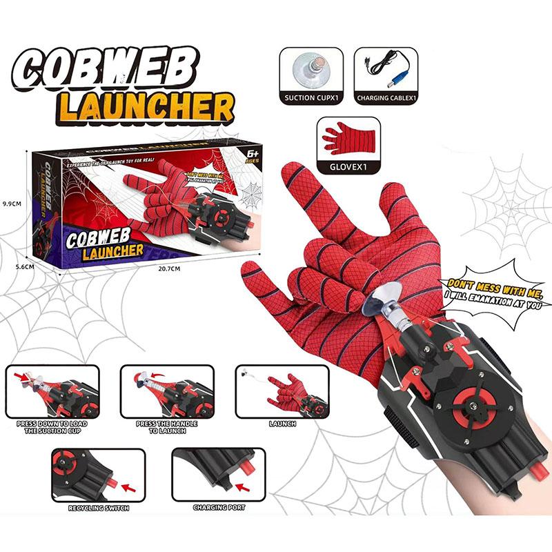 

2026 Spiderman Cobweb Launcher Spider Man Web Shooters Cosplay Model Toys ML Legends Webshooter Gloves Accessories Gift for Kids