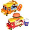 1/36 Alloy Toy Cars, Creative Decorative Models of Car Food Trucks with Sound and Light, for Children Girls and Boys